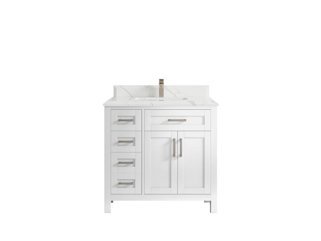 Cambridge 36 in. W x 22 in. D Single Center Sink Bathroom vanity - Willow Bath and Vanity