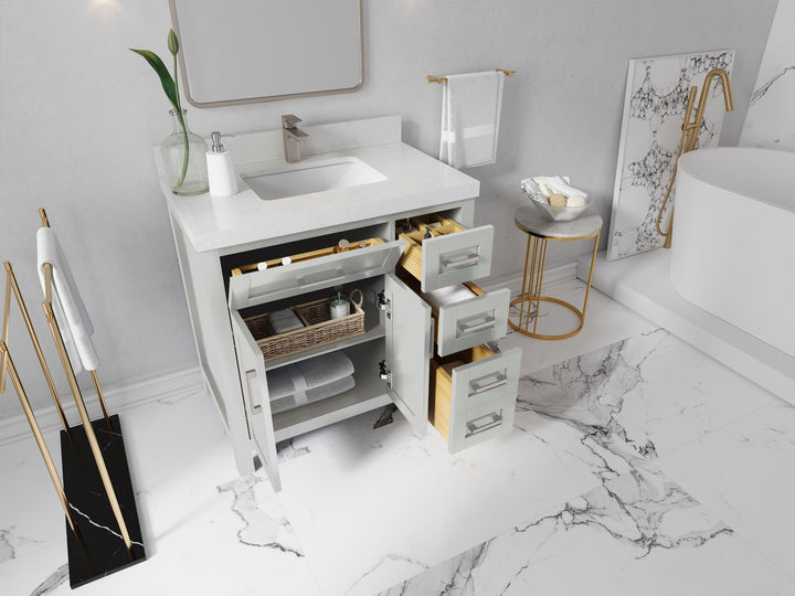 Cambridge 36 in. W x 22 in. D Single Center Sink Bathroom Vanity - photo 3