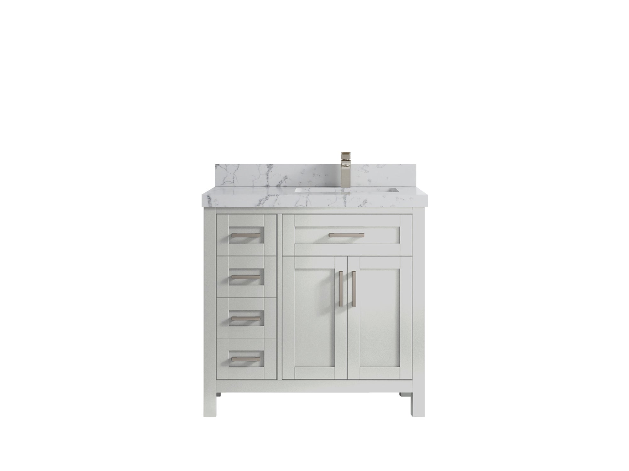 Cambridge 36 in. W x 22 in. D Single Center Sink Bathroom vanity - Willow Bath and Vanity