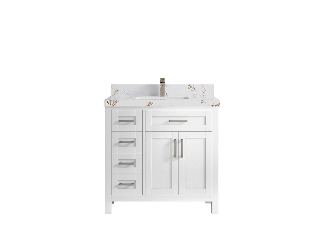 Cambridge 36 in. W x 22 in. D Single Center Sink Bathroom vanity - Willow Bath and Vanity