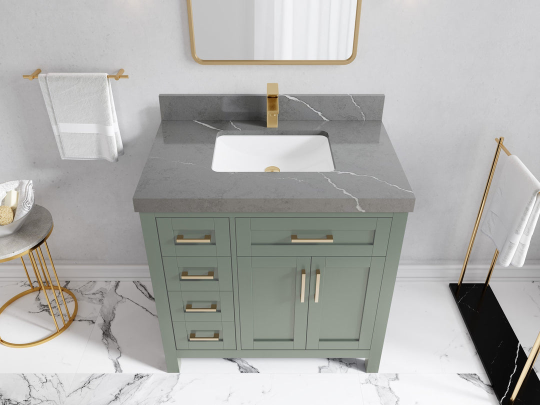 Cambridge 36 in. W x 22 in. D Single Center Sink Bathroom vanity - Willow Bath and Vanity