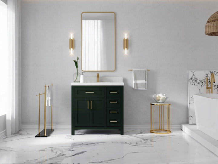 Cambridge 36 in. W x 22 in. D Single Center Sink Bathroom Vanity - photo 4