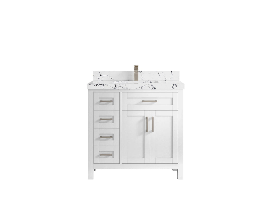 Cambridge 36 in. W x 22 in. D Single Center Sink Bathroom vanity - Willow Bath and Vanity