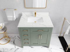 Cambridge 36 in. W x 22 in. D Single Center Sink Bathroom vanity - photo 28