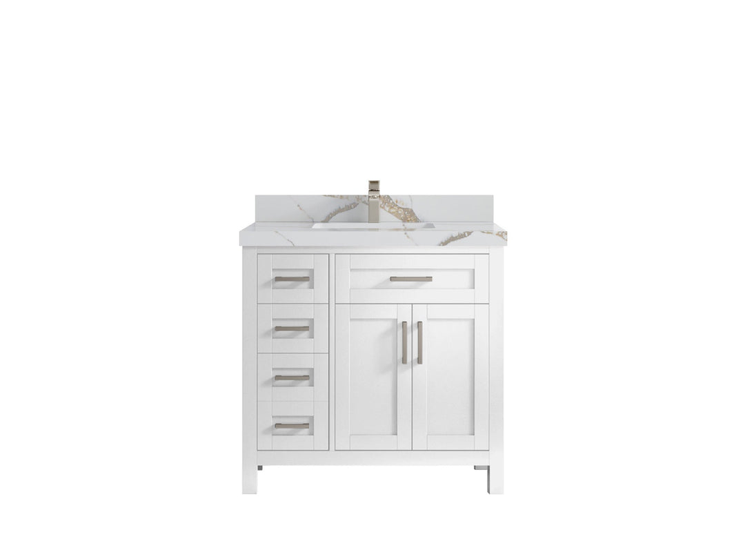 Cambridge 36 in. W x 22 in. D Single Center Sink Bathroom vanity - Willow Bath and Vanity