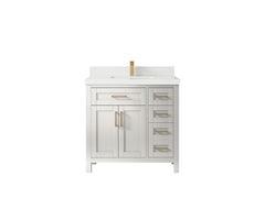 Cambridge 36 in. W x 22 in. D Single Center Sink Bathroom Vanity - photo 37