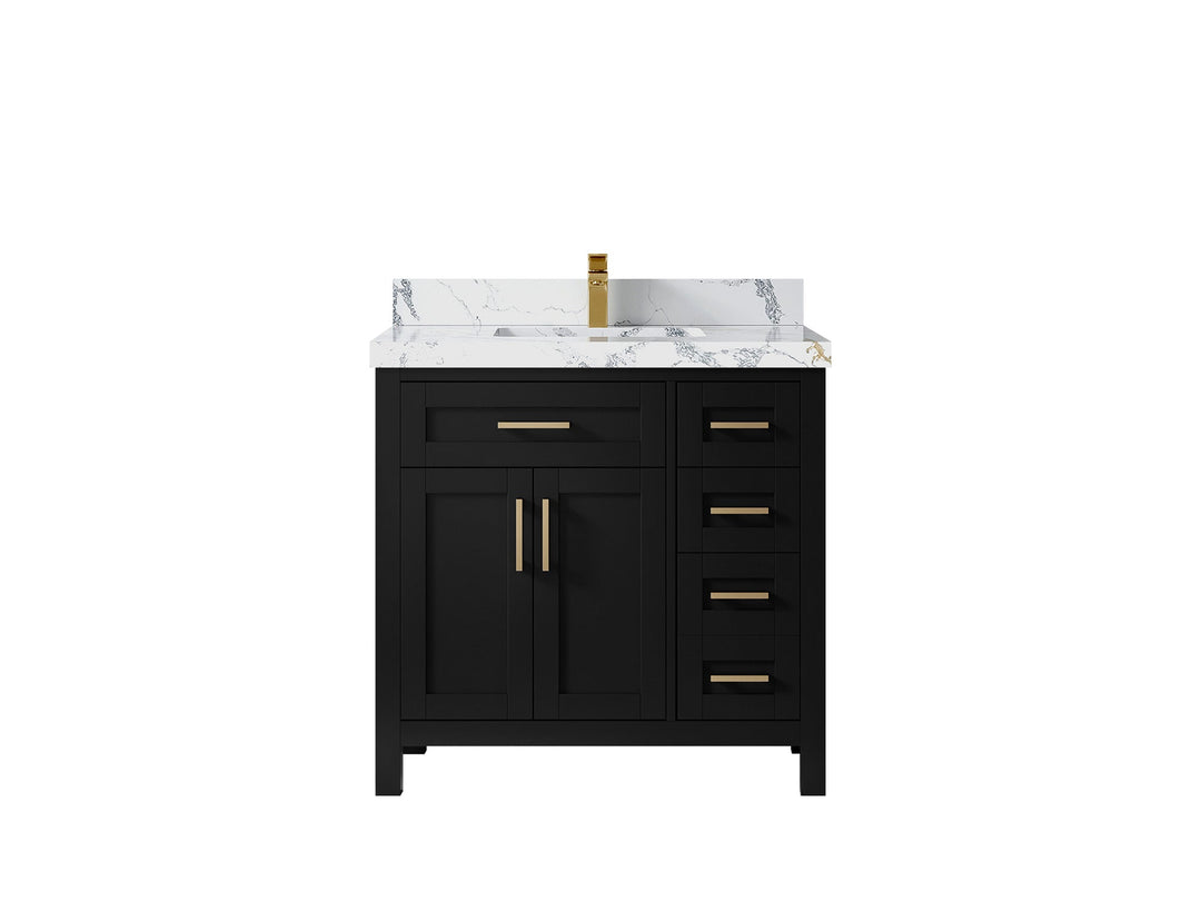 Cambridge 36 in. W x 22 in. D Single Center Sink Bathroom Vanity - Willow Bath and Vanity