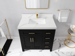 Cambridge 36 in. W x 22 in. D Single Center Sink Bathroom Vanity - photo 15