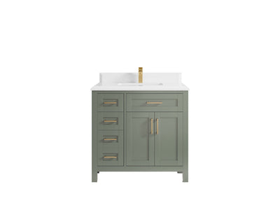 Cambridge 36 in. W x 22 in. D Single Center Sink Bathroom vanity - Willow Bath and Vanity