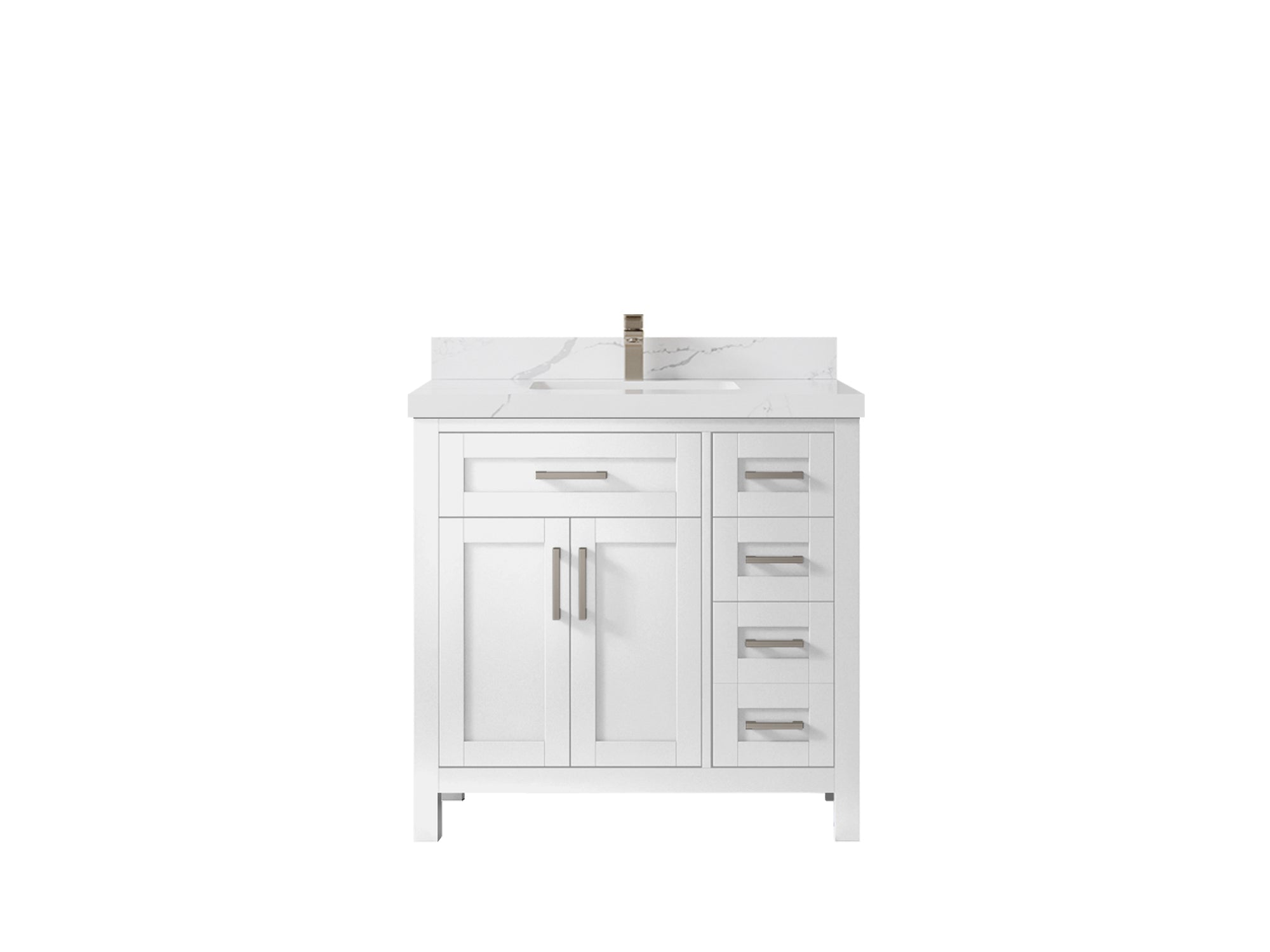 Cambridge 36 in. W x 22 in. D Single Center Sink Bathroom Vanity - Willow Bath and Vanity