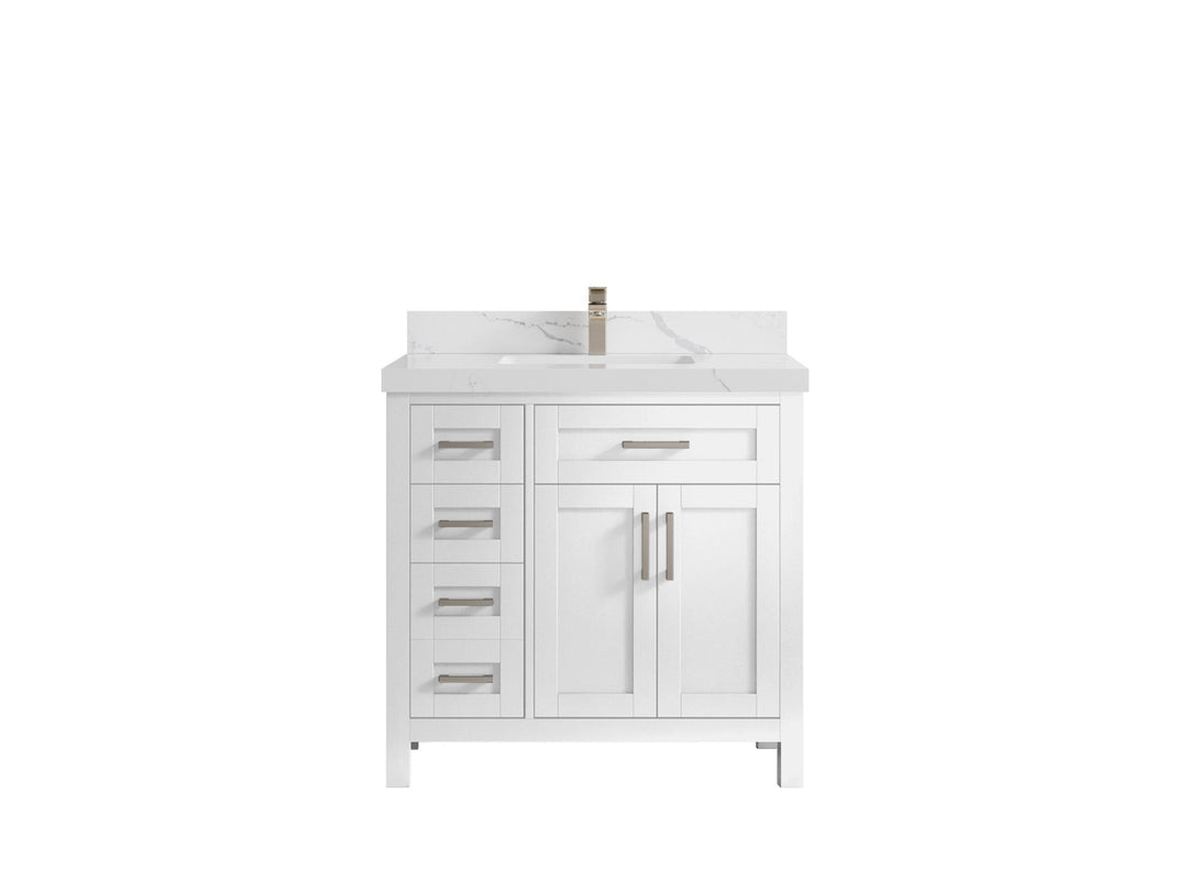 Cambridge 36 in. W x 22 in. D Single Center Sink Bathroom vanity - Willow Bath and Vanity