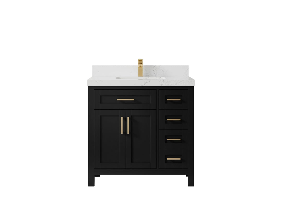 Cambridge 36 in. W x 22 in. D Single Center Sink Bathroom Vanity - Willow Bath and Vanity