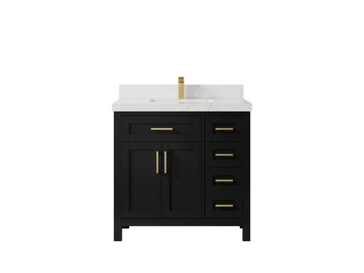 Cambridge 36 in. W x 22 in. D Single Center Sink Bathroom Vanity - photo 40