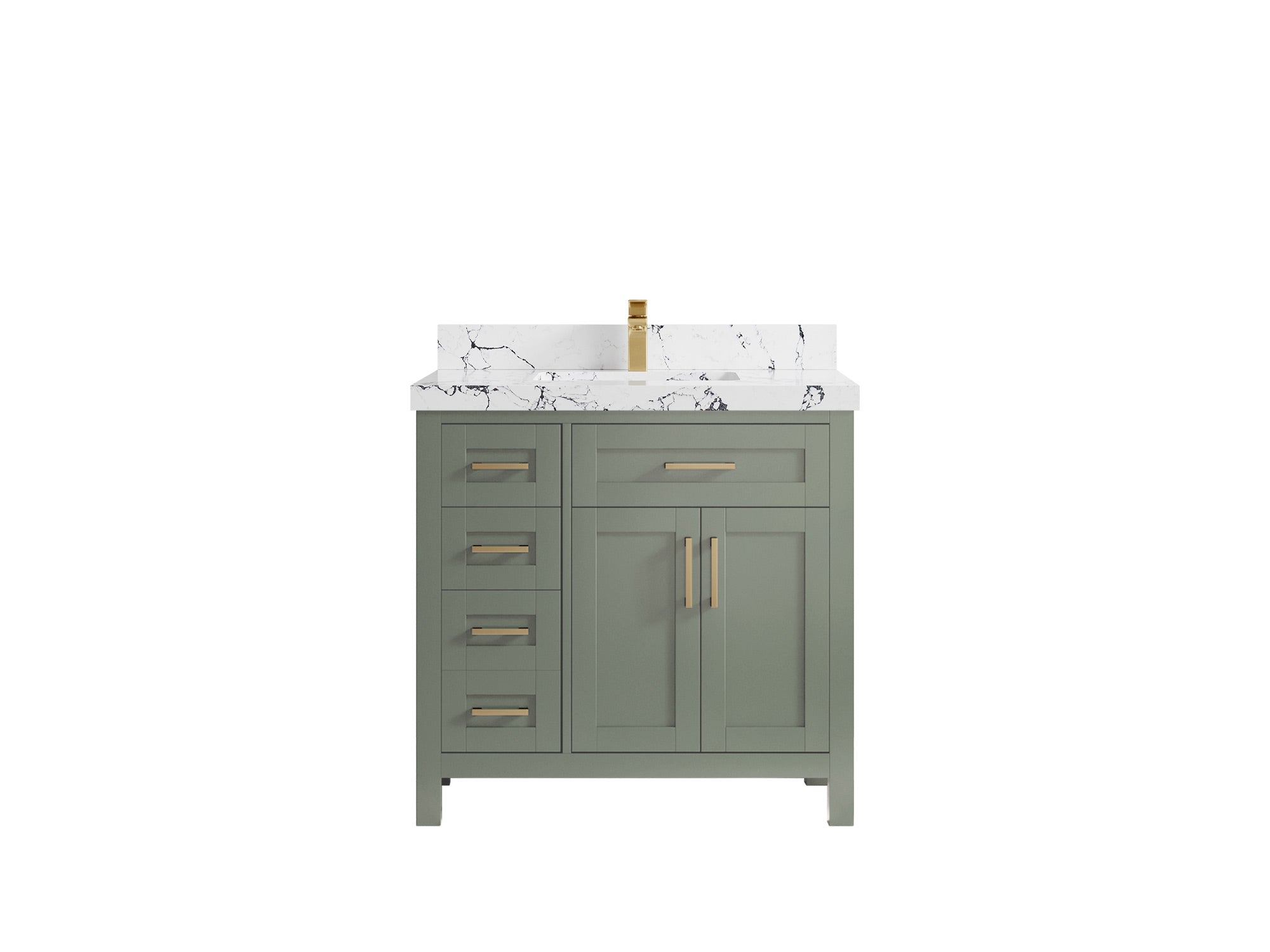 Cambridge 36 in. W x 22 in. D Single Center Sink Bathroom vanity - Willow Bath and Vanity