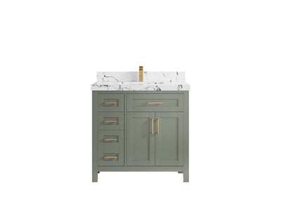 Cambridge 36 in. W x 22 in. D Single Center Sink Bathroom vanity - Willow Bath and Vanity