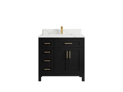 Cambridge 36 in. W x 22 in. D Single Center Sink Bathroom vanity - Willow Bath and Vanity