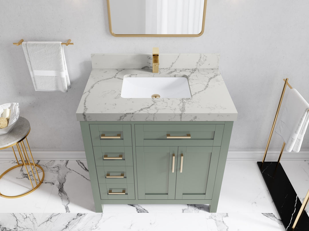 Cambridge 36 in. W x 22 in. D Single Center Sink Bathroom vanity - Willow Bath and Vanity