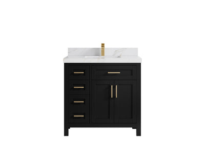 Cambridge 36 in. W x 22 in. D Single Center Sink Bathroom vanity - Willow Bath and Vanity