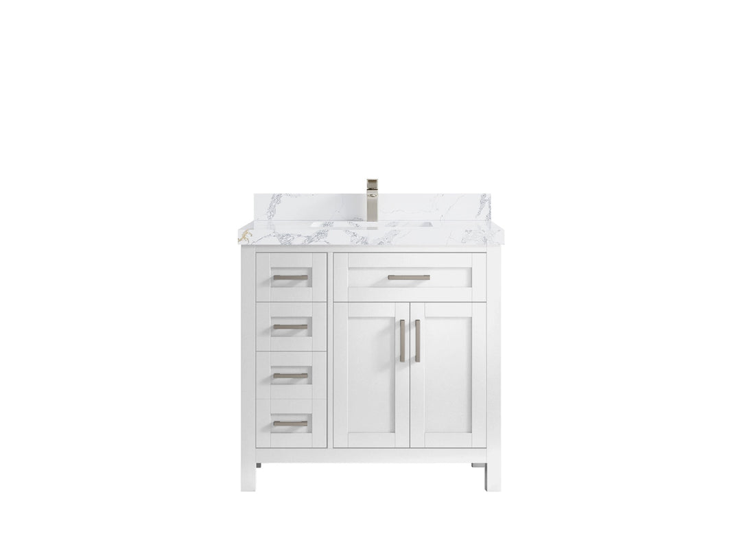 Cambridge 36 in. W x 22 in. D Single Center Sink Bathroom vanity - Willow Bath and Vanity