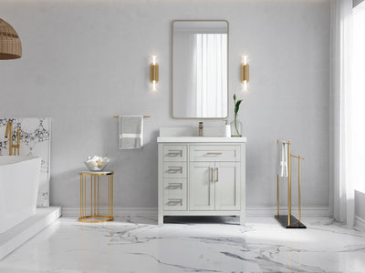Cambridge 36 in. W x 22 in. D Single Center Sink Bathroom vanity - Willow Bath and Vanity
