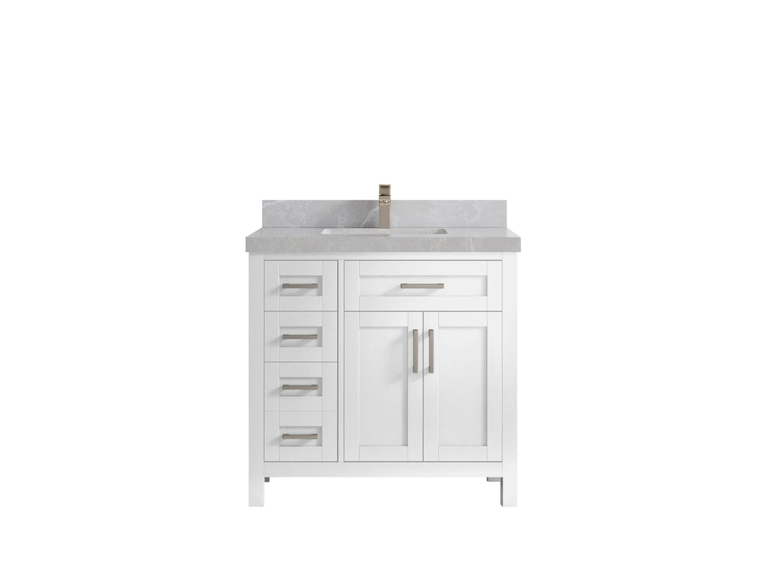 Cambridge 36 in. W x 22 in. D Single Center Sink Bathroom vanity - Willow Bath and Vanity