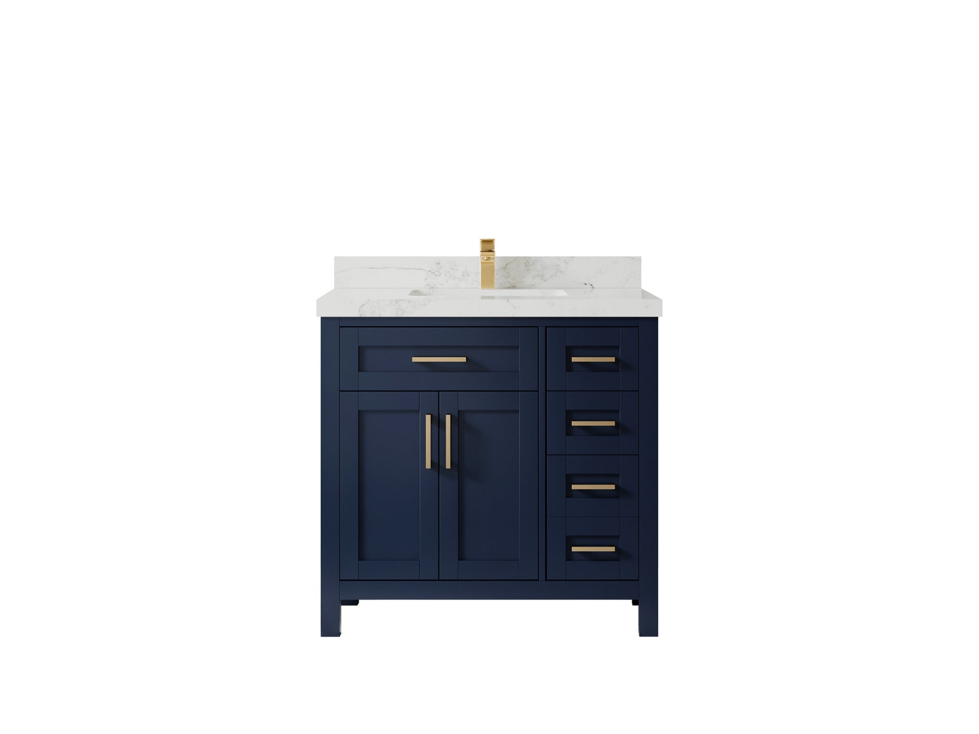 Cambridge 36 in. W x 22 in. D Single Center Sink Bathroom Vanity - Willow Bath and Vanity