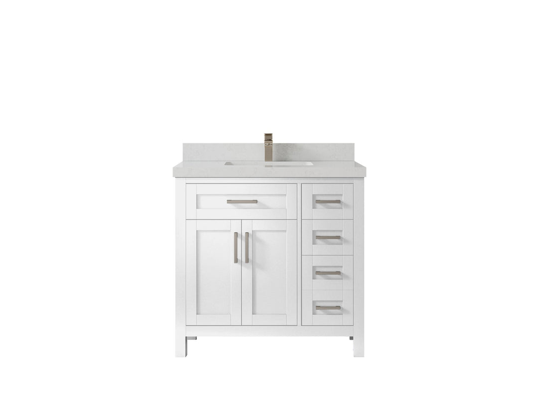 Cambridge 36 in. W x 22 in. D Single Center Sink Bathroom Vanity - Willow Bath and Vanity