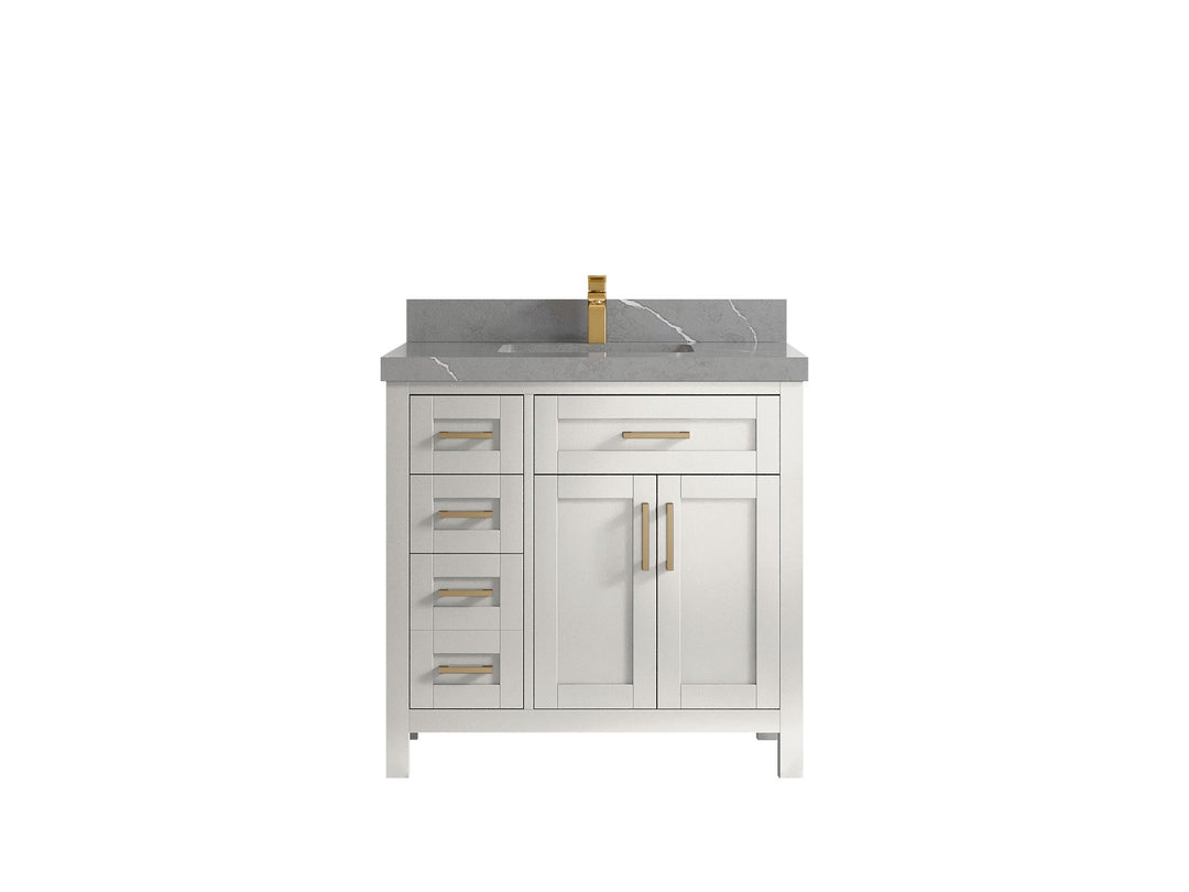 Cambridge 36 in. W x 22 in. D Single Center Sink Bathroom vanity - Willow Bath and Vanity