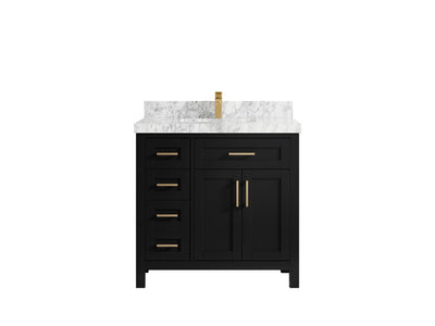 Cambridge 36 in. W x 22 in. D Single Center Sink Bathroom vanity - Willow Bath and Vanity