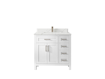 Cambridge 36 in. W x 22 in. D Single Center Sink Bathroom Vanity - Willow Bath and Vanity
