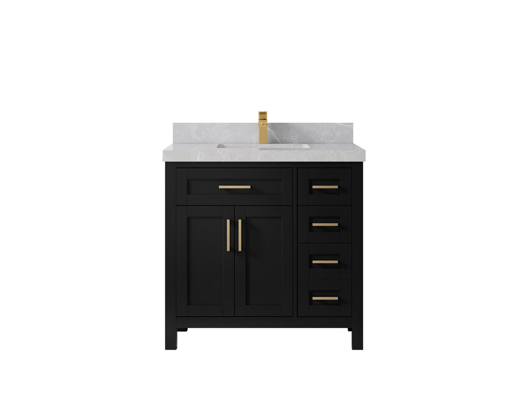 Cambridge 36 in. W x 22 in. D Single Center Sink Bathroom Vanity - Willow Bath and Vanity