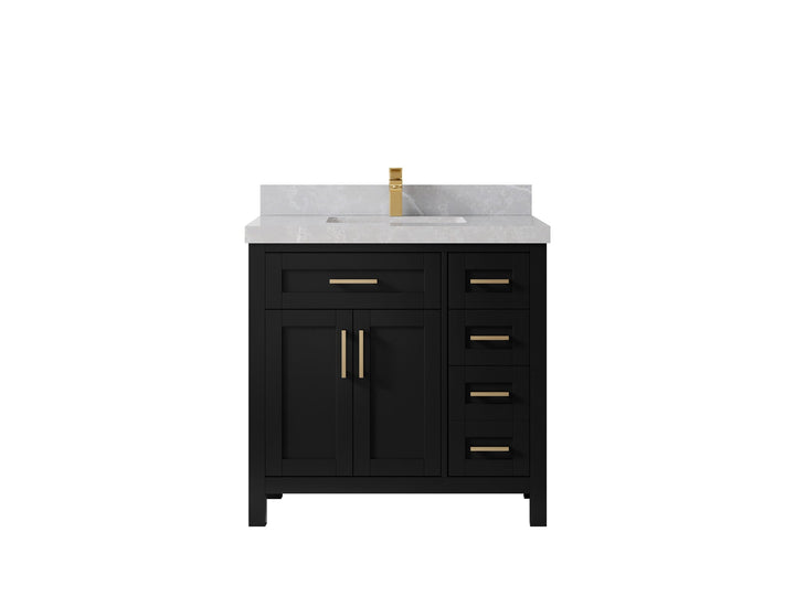 Cambridge 36 in. W x 22 in. D Single Center Sink Bathroom Vanity - photo 42