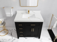 Cambridge 36 in. W x 22 in. D Single Center Sink Bathroom vanity - photo 15