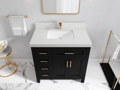 Cambridge 36 in. W x 22 in. D Single Center Sink Bathroom vanity - photo 25