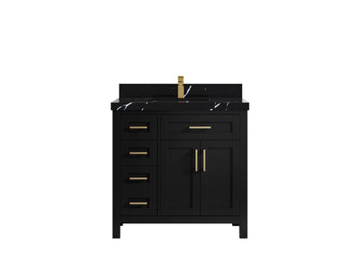 Cambridge 36 in. W x 22 in. D Single Center Sink Bathroom vanity - Willow Bath and Vanity