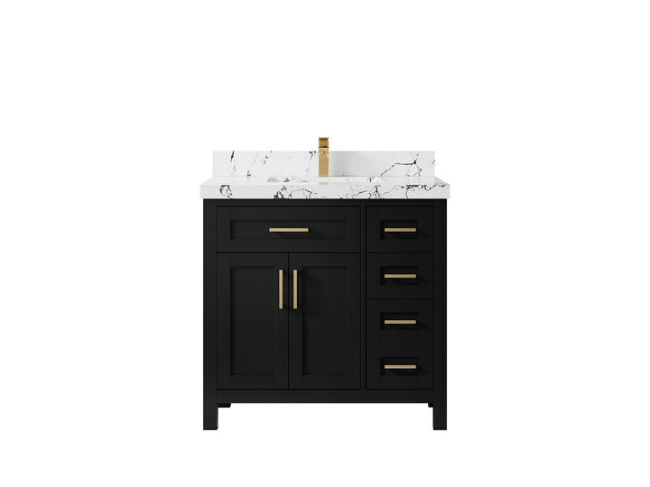 Cambridge 36 in. W x 22 in. D Single Center Sink Bathroom Vanity - photo 50