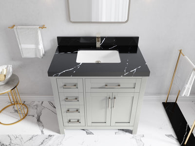 Cambridge 36 in. W x 22 in. D Single Center Sink Bathroom vanity - Willow Bath and Vanity