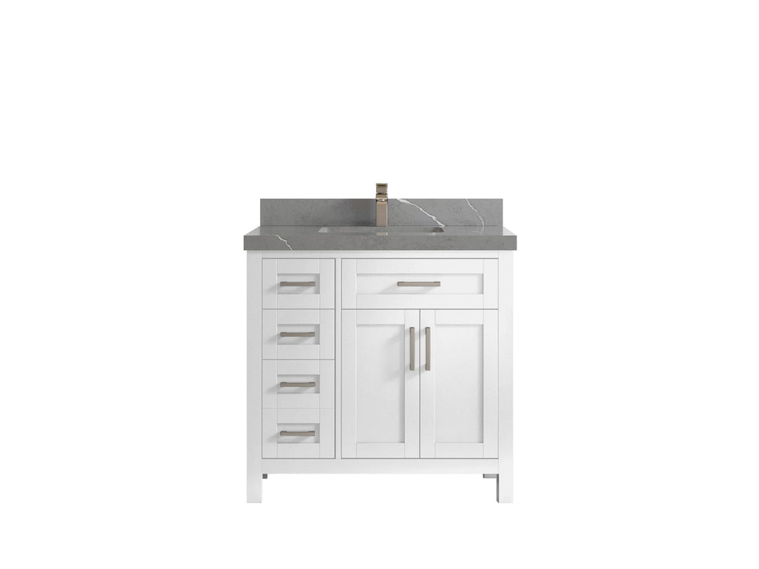 Cambridge 36 in. W x 22 in. D Single Center Sink Bathroom vanity - Willow Bath and Vanity