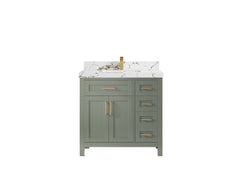 Cambridge 36 in. W x 22 in. D Single Center Sink Bathroom Vanity - photo 37