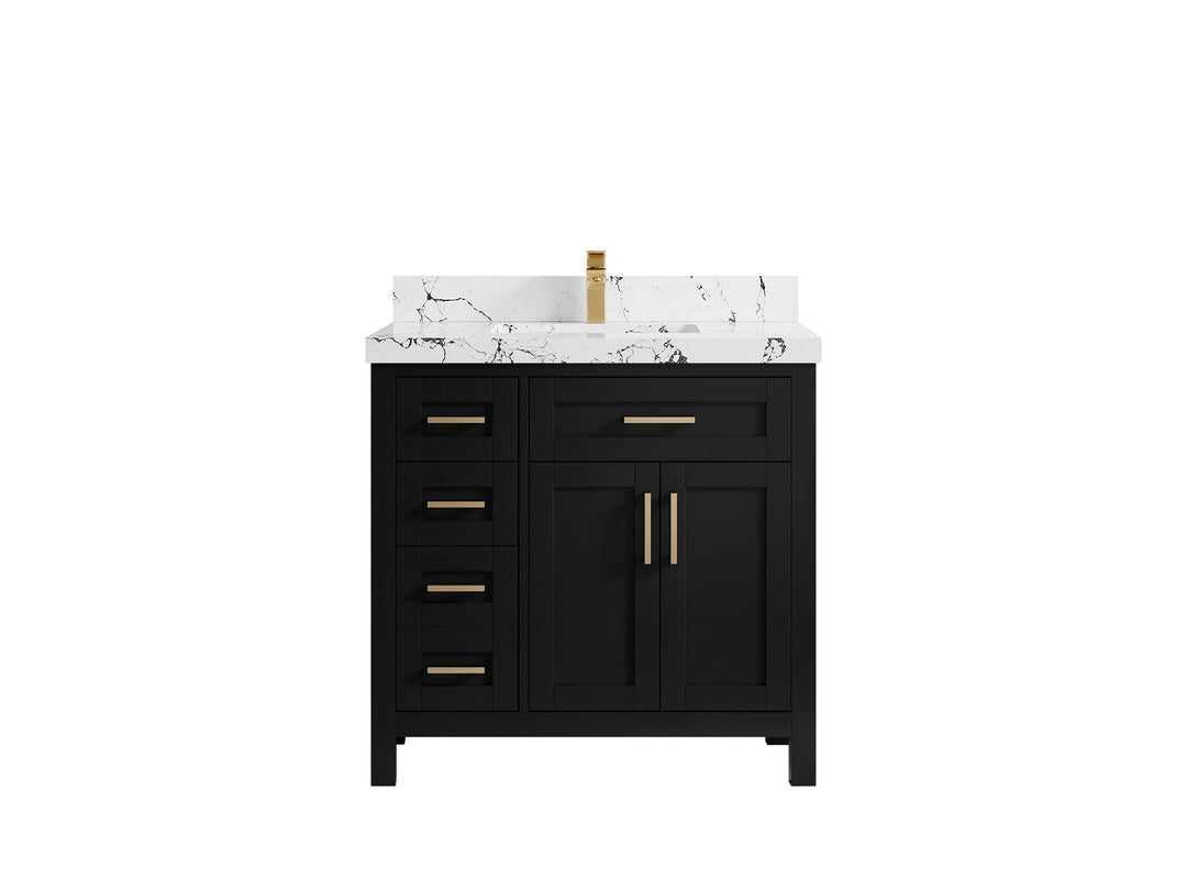 Cambridge 36 in. W x 22 in. D Single Center Sink Bathroom vanity - Willow Bath and Vanity