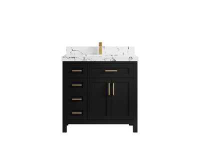 Cambridge 36 in. W x 22 in. D Single Center Sink Bathroom vanity - Willow Bath and Vanity
