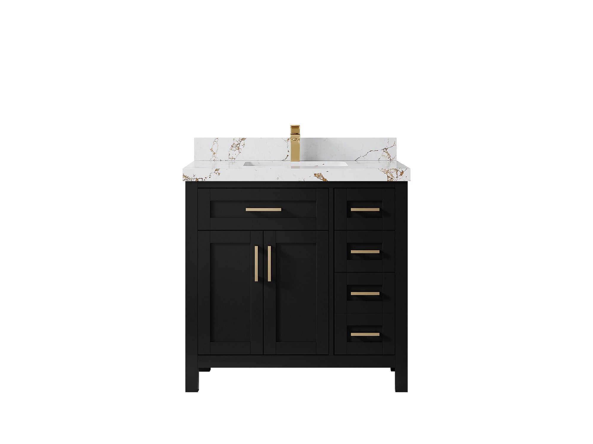 Cambridge 36 in. W x 22 in. D Single Center Sink Bathroom Vanity - Willow Bath and Vanity