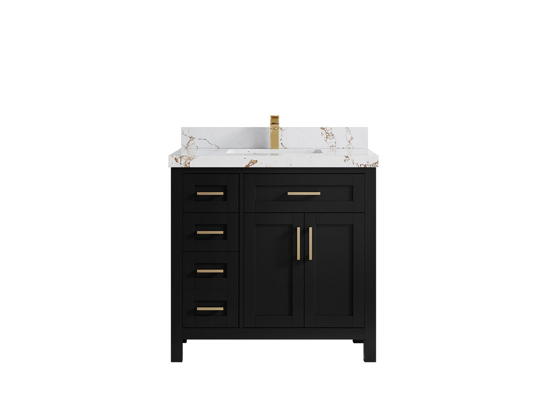 Cambridge 36 in. W x 22 in. D Single Center Sink Bathroom vanity - Willow Bath and Vanity