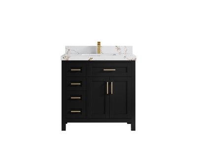 Cambridge 36 in. W x 22 in. D Single Center Sink Bathroom vanity - Willow Bath and Vanity