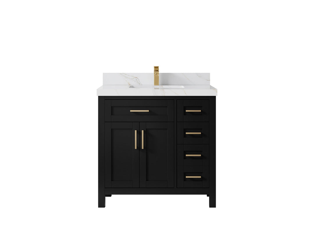 Cambridge 36 in. W x 22 in. D Single Center Sink Bathroom Vanity - Willow Bath and Vanity