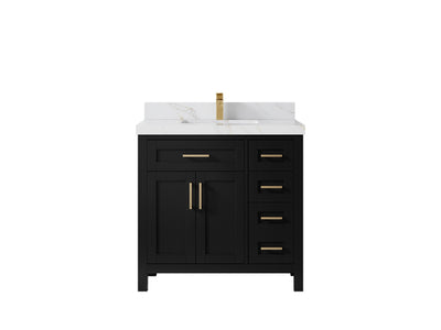 Cambridge 36 in. W x 22 in. D Single Center Sink Bathroom Vanity - Willow Bath and Vanity