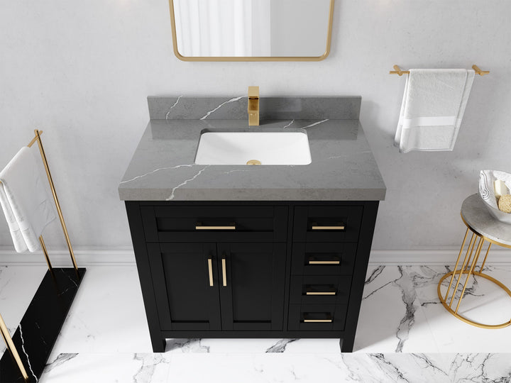 Cambridge 36 in. W x 22 in. D Single Center Sink Bathroom Vanity - photo 43