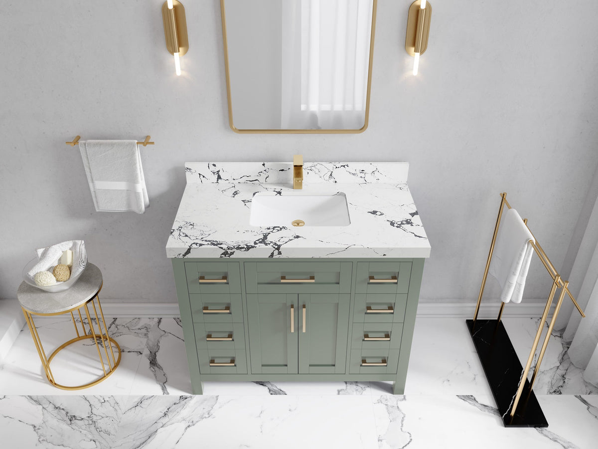 Cambridge 42 in. W x 22 in. D Single Sink Bathroom Vanity - Willow Bath and Vanity