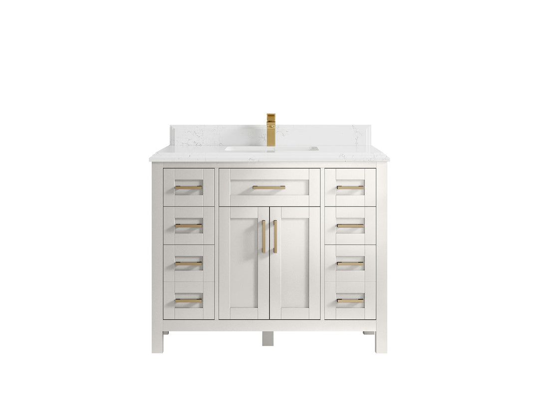 Cambridge 42 in. W x 22 in. D Single Sink Bathroom Vanity - Willow Bath and Vanity
