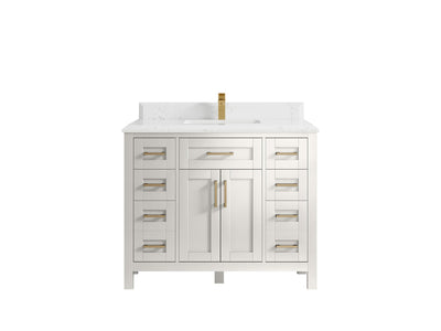 Cambridge 42 in. W x 22 in. D Single Sink Bathroom Vanity - Willow Bath and Vanity